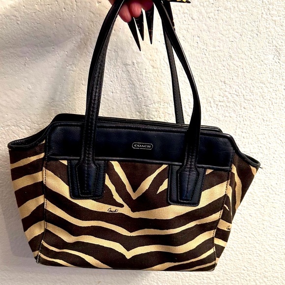 Coach Handbags - Coach Zebra Taylor Bette Mini